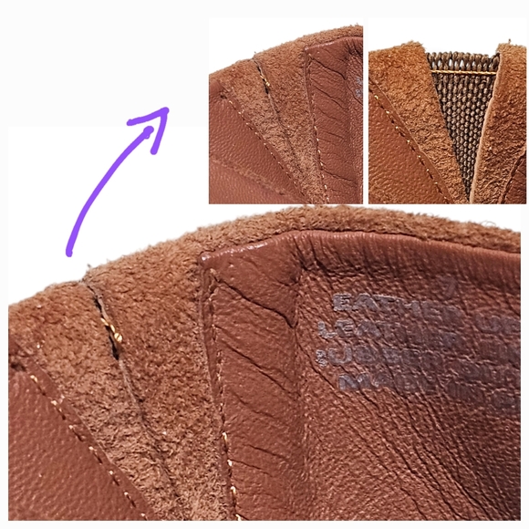 Able Local + Global | Suede Cut Out Heeled Mules in Tan size 7 - Picture 10 of 10